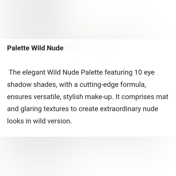 NIB EVA GARDEN Wild Nude Eye Shadow Palette 🎨 10 shadows - Picture 2 of 7